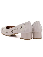 Dámské otevřené lodičky s šedé Sergio model 22121884 - LEONE