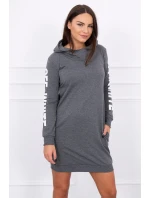 Off White šaty graphite melange