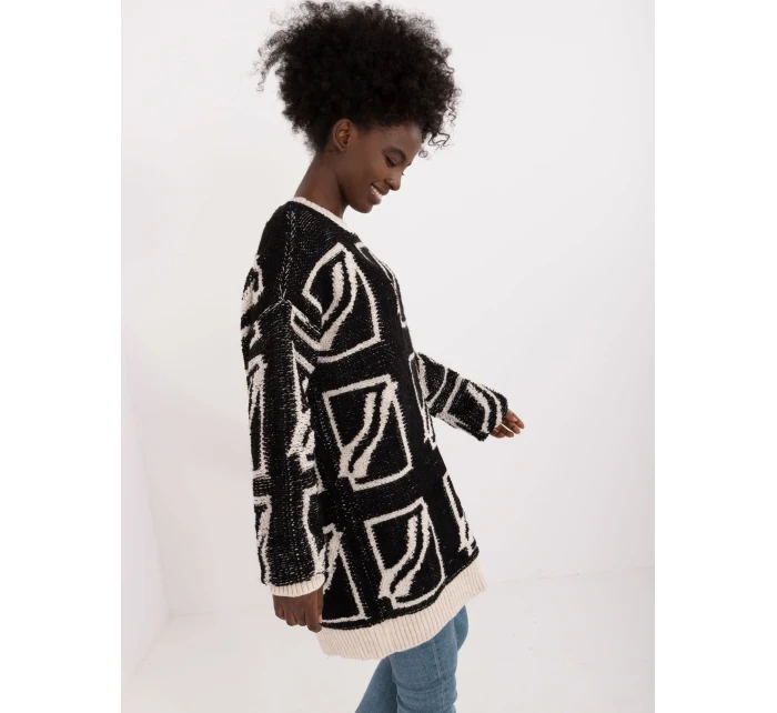 Sweter BA SW model 20301486 czarny - FPrice Sweter BA SW model 20301486 czarny - FPrice