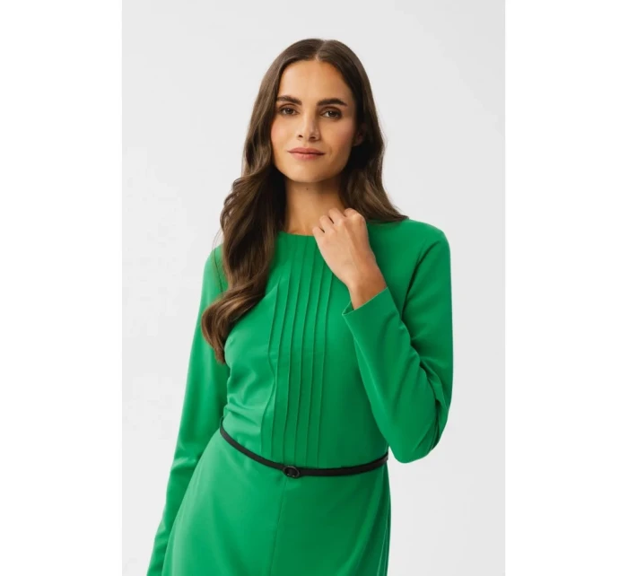 Dámské šaty model 20562085 zelené - STYLOVE Dámské šaty model 20562085 zelené - STYLOVE