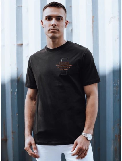 Pánské černé tričko Dstreet model 21975573 - FashionStreet Pánské černé tričko Dstreet model 21975573 - FashionStreet