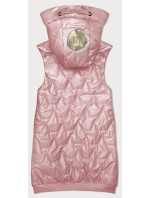 Ružová dámska vesta so sťahovacím lemom S'West (B8239-81)
