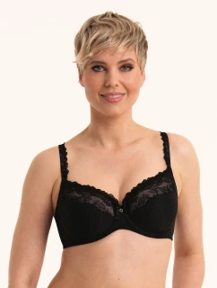 Podprsenka s kosticami Eloise . 5294 black - RosaFaia