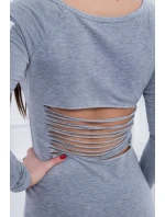 model 18742319 šedé melanžové šaty - K-Fashion model 18742319 šedé melanžové šaty - K-Fashion