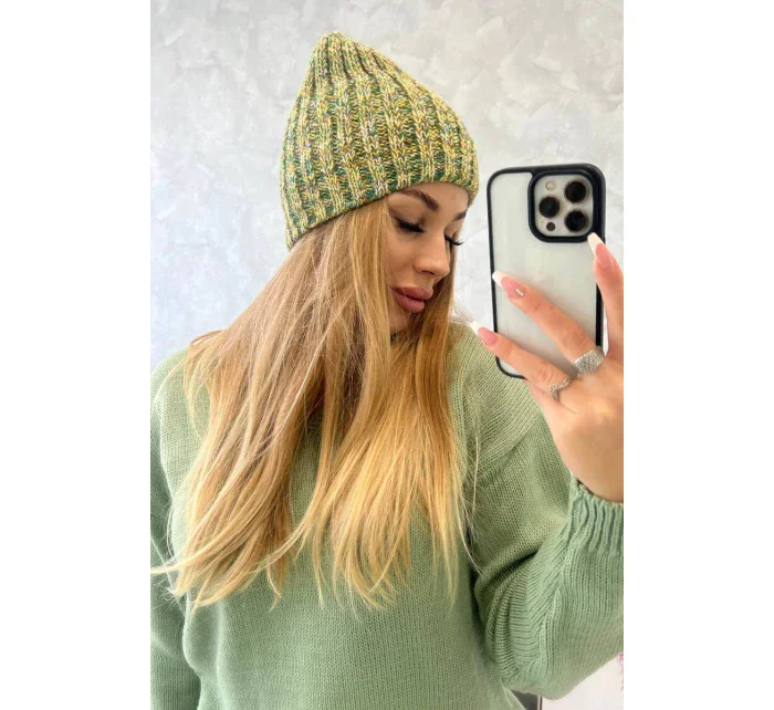 Merry K225 fleecová čiapka kiwi+green Merry K225 fleecová čiapka kiwi+green