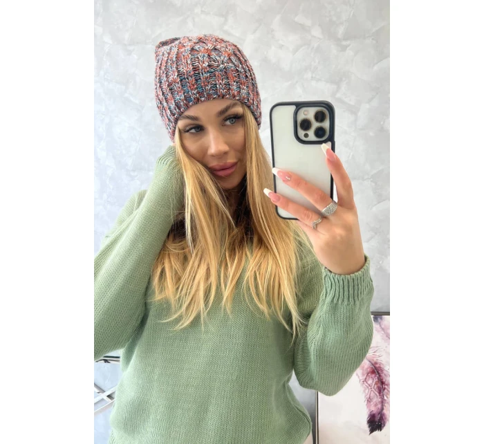 Veselá fleecová čiapka K225 červená + modrá