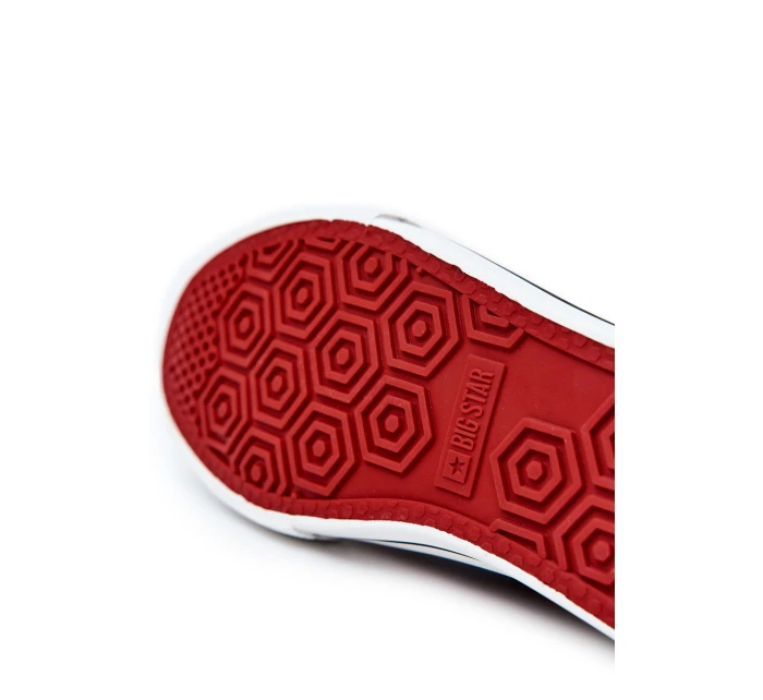 Męskie Skórzane Trampki BIG STAR JJ174069 Białe Męskie Skórzane Trampki BIG STAR JJ174069 Białe