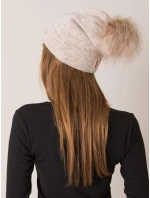 Dámská čepice model 14839420 béžová - FPrice
