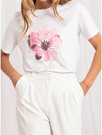 T shirt RV TS model 22296845 biały - FPrice T shirt RV TS model 22296845 biały - FPrice