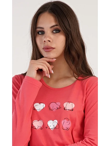 Dámské pyžamo dlouhé model 22407976 - Vienetta Secret Dámské pyžamo dlouhé model 22407976 - Vienetta Secret