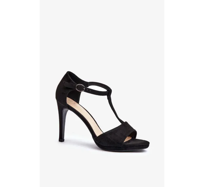 Sandále na podpätku model 196238 Krok vo veľkom štýle