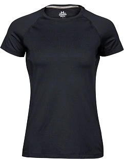 Tee Jays TJ 7021 Dámske športové tričko CoolDry 18.7021 čierne