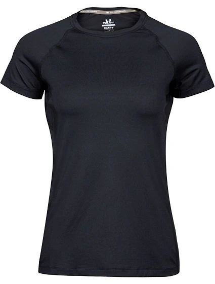 Tee Jays TJ 7021 Dámske športové tričko CoolDry 18.7021 čierne Tee Jays TJ 7021 Dámske športové tričko CoolDry 18.7021 čierne