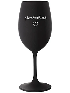 Prechytračil ma - čierny pohár na víno 350 ml