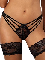 Dámske sexy tangá V-10088 Black - Axami