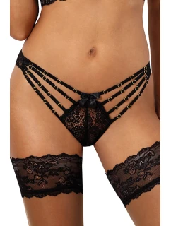 Dámske sexy tangá V-10088 Black - Axami