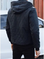 Pánská přechodná prošívaná bunda s kapucí tmavě modrá Dstreet model 21990745 - FashionStreet Pánská přechodná prošívaná bunda s kapucí tmavě modrá Dstreet model 21990745 - FashionStreet