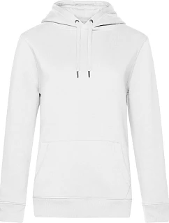 B&C QUEEN Hooded_° Dámska mikina s kapucňou 01.W02Q biela