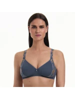 Mäkké košíčky podprsenky Colette s kosticami 5250 sky grey - RosaFaia