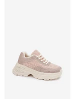 Sneakersy Damskie Z Cyrkoniami I Futerkiem Typu Baranek Jasnobeżowe Zarika Sneakersy Damskie Z Cyrkoniami I Futerkiem Typu Baranek Jasnobeżowe Zarika