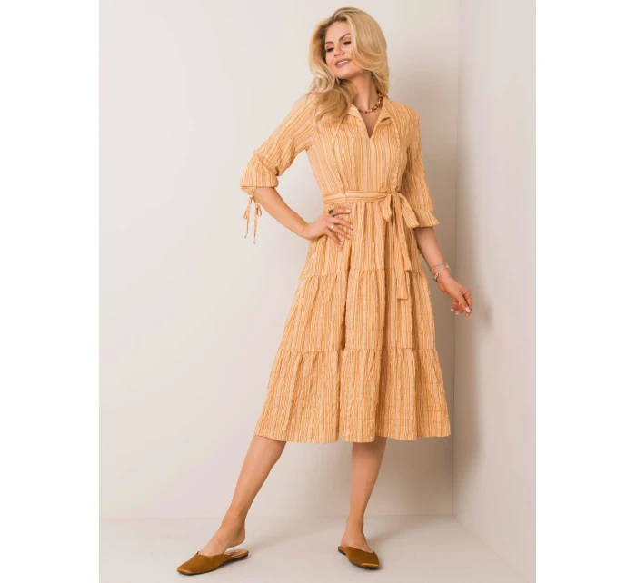 Šaty LK SK 508005.07P tmavo žltá Šaty LK SK 508005.07P tmavo žltá