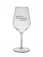 PROTOŽE BÝT DŮCHODKYNĚ NENÍ PRDEL - čirá nerozbitná sklenice na víno 470 ml