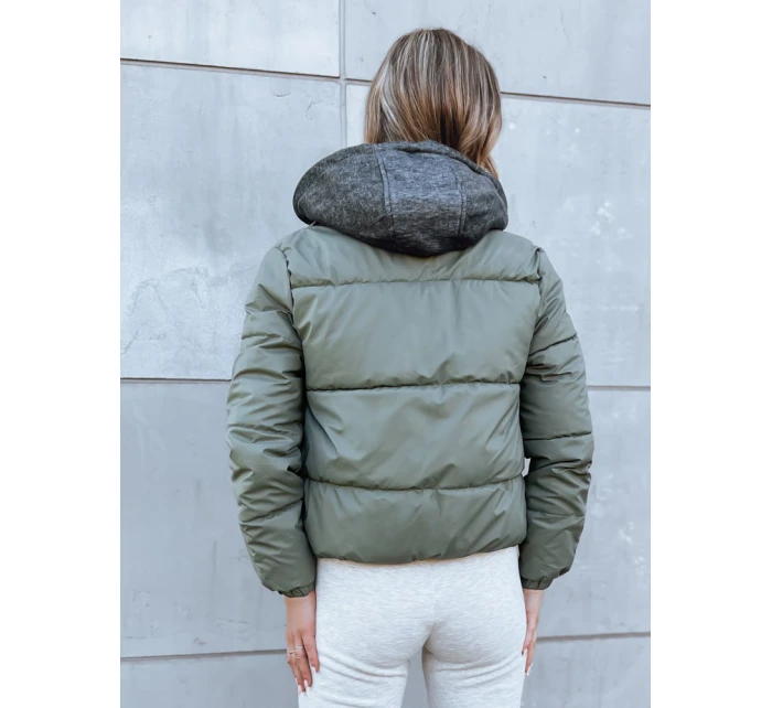 Dámská prošívaná bunda zelená Dstreet model 21971038 - FashionStreet