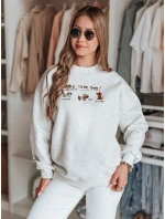 Dámská oversize mikina s  šedá Dstreet model 21989212 - FashionStreet