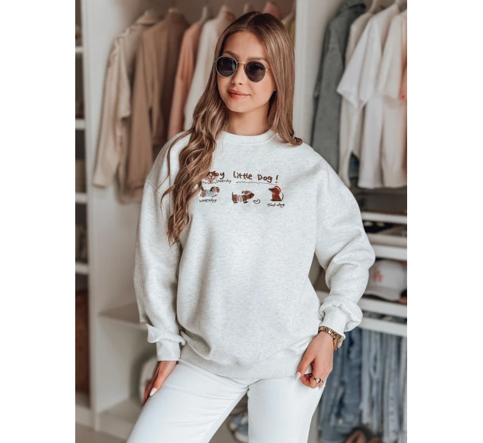 Dámská oversize mikina s  šedá Dstreet model 21989212 - FashionStreet