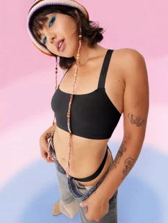 GO Casual model 21759322 tanga BLACK  BLACK - Sloggi