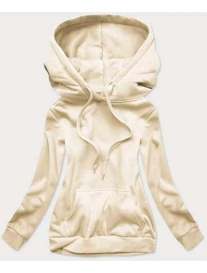 Dámska tepláková mikina v ecru farbe (W02-67)