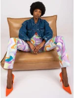 Dámska tmavomodrá voľná džínsová bunda (CKT-02)