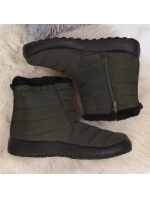 Nepromokavé sněhové boty na zip NEWS W model 17606242 khaki - Inny Nepromokavé sněhové boty na zip NEWS W model 17606242 khaki - Inny