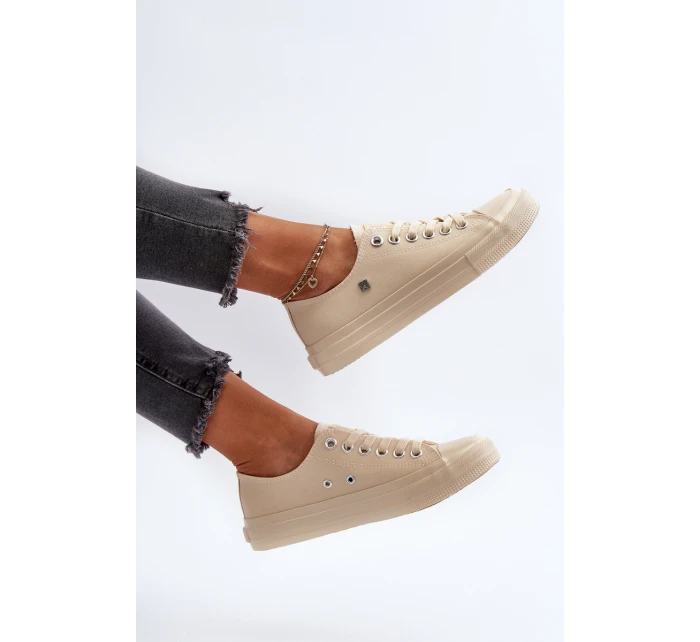 Klasické Dámské Tenisky Big Star model 21654926 Bežové - Big Star Shoes