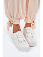 Dámské Krajkové Tenisky Big Star model 21690706 Bílé - Big Star Shoes Dámské Krajkové Tenisky Big Star model 21690706 Bílé - Big Star Shoes