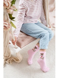 Dětské model 21713051 Ponožky Medvídek Růžové - Milena
