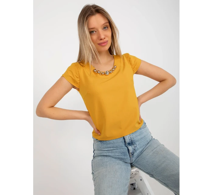 Blúzka LK BZ 505783 1.42P tmavo žltá