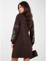 Šaty RV SK 8979.94P tmavohnedé