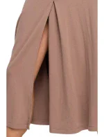 model 18328267 Přiléhavé šaty cappuccino - STYLOVE model 18328267 Přiléhavé šaty cappuccino - STYLOVE