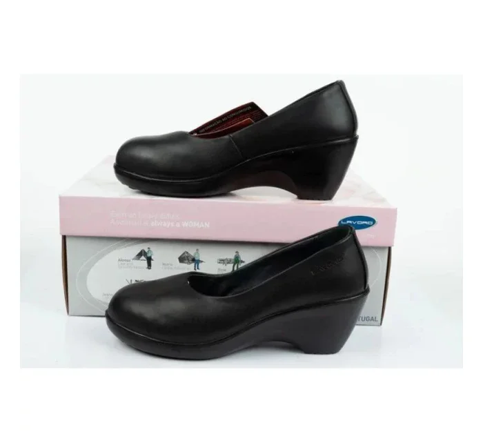 Dámska pracovná obuv lodičky na podpätku Lavoro Grace W 1133.00 Čierna - Lavoro