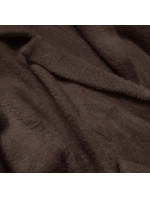 Hnedý vlnený prehoz cez oblečenie typu alpaka (7108)
