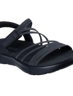 Dámske sandále Skechers GO WALK FLEX SANDAL EMMA 141473 BKGY
