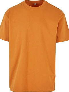 Build your Brand BY 102 Oversize tričko z hrubej bavlny 56.0102 zabudnutá oranžová