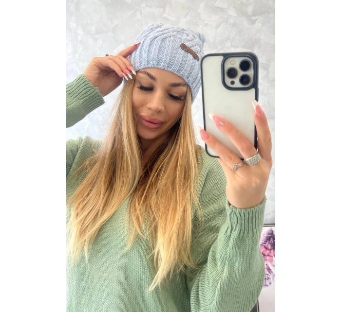 Fleecová čiapka Paulina K227 modrá