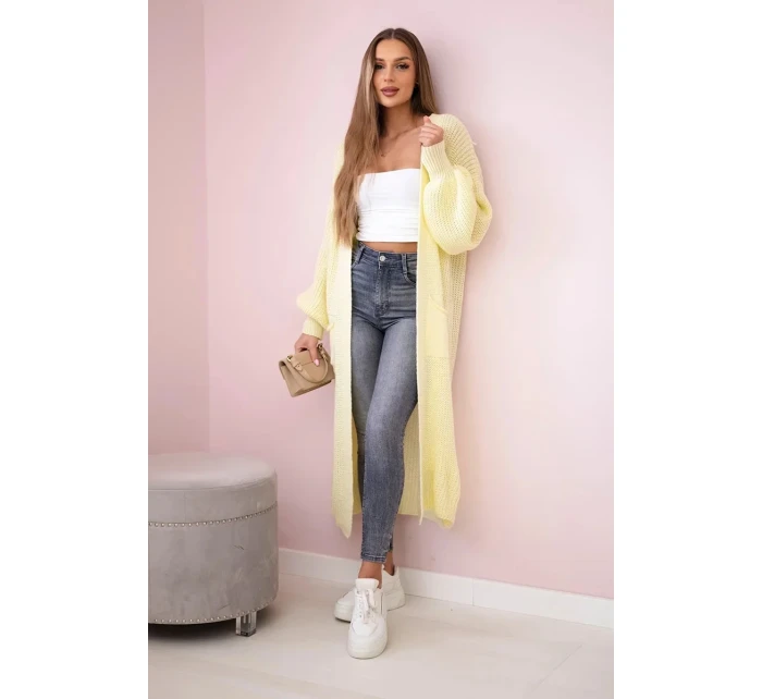 Dlhý sveter žltý Dlhý sveter žltý