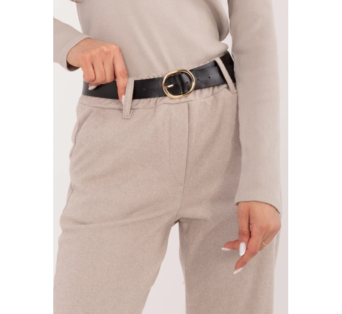 Spodnie IT SP model 21776446 beżowy - FPrice Spodnie IT SP model 21776446 beżowy - FPrice