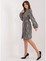 Šaty LK SK 509526 1.06 šedá čierna Šaty LK SK 509526 1.06 šedá čierna