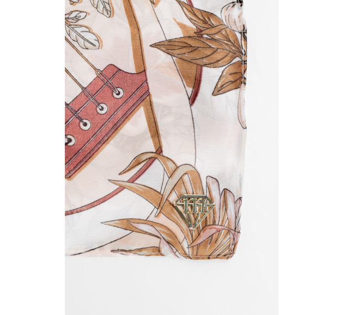Monnari Šály a šatky Dámska vzorovaná šatka Multi Pink