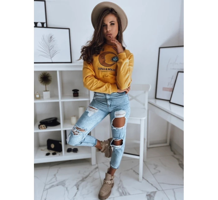 Dámská mikina LUNA žlutá Dstreet model 21967861 - FashionStreet Dámská mikina LUNA žlutá Dstreet model 21967861 - FashionStreet