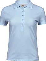 Tee Jays TJ 145 Dámske luxusné polo tričko z hrubého strečového piqué 18.0145 svetlo modré